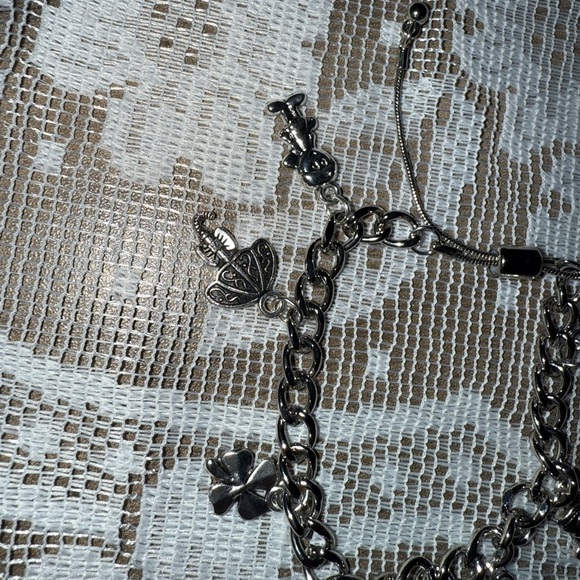 Handmade Beautiful “Teacher Appreciation” Silver Charm Bracelet - Picture 4 of 8